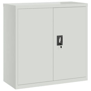 vidaXL Filing Cabinet Light Grey 90x40x130 cm Steel