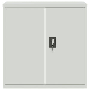 vidaXL Filing Cabinet Light Grey 90x40x130 cm Steel