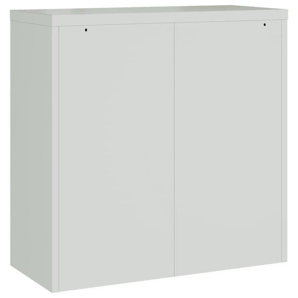 vidaXL Filing Cabinet Light Grey 90x40x130 cm Steel
