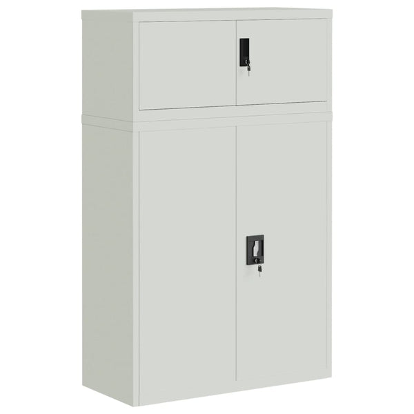 vidaXL Filing Cabinet Light Gray 90x40x145 cm Steel