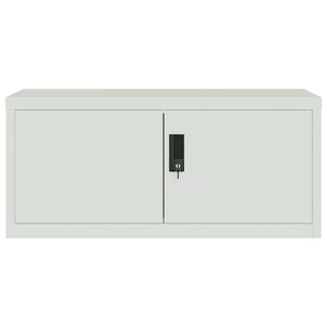vidaXL Filing Cabinet Light Gray 90x40x145 cm Steel