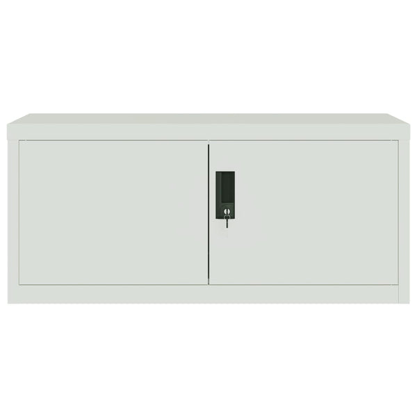 vidaXL Filing Cabinet Light Gray 90x40x145 cm Steel