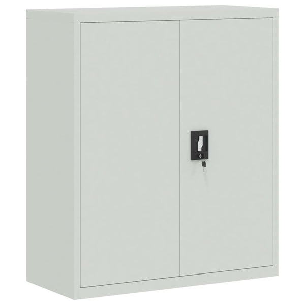 vidaXL Filing Cabinet Light Gray 90x40x145 cm Steel