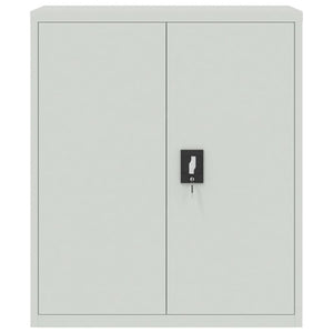 vidaXL Filing Cabinet Light Gray 90x40x145 cm Steel