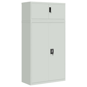 vidaXL Filing Cabinet Light Grey 90x40x180 cm Steel