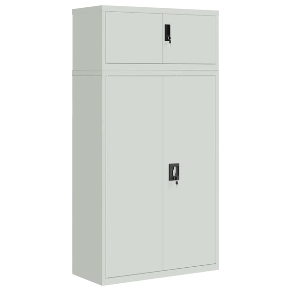 vidaXL Filing Cabinet Light Grey 90x40x180 cm Steel