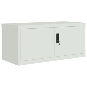 vidaXL Filing Cabinet Light Grey 90x40x180 cm Steel