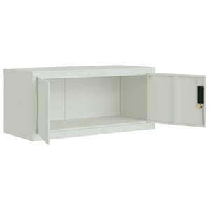 vidaXL Filing Cabinet Light Grey 90x40x180 cm Steel