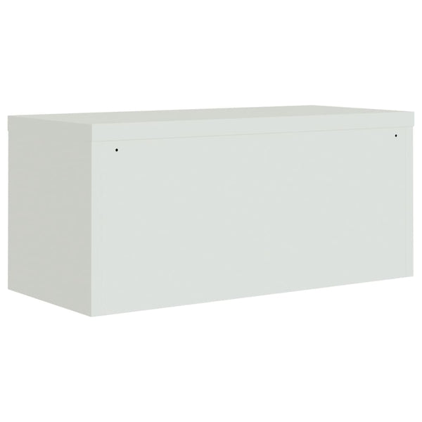 vidaXL Filing Cabinet Light Gray 90x40x220 cm Steel