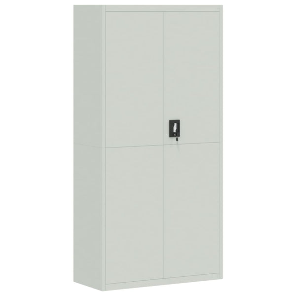 vidaXL Filing Cabinet Light Gray 90x40x220 cm Steel