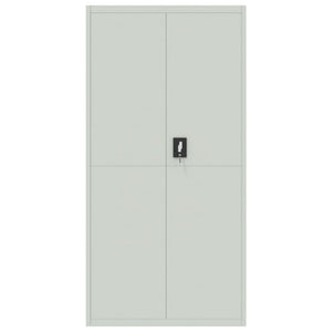 vidaXL Filing Cabinet Light Gray 90x40x220 cm Steel