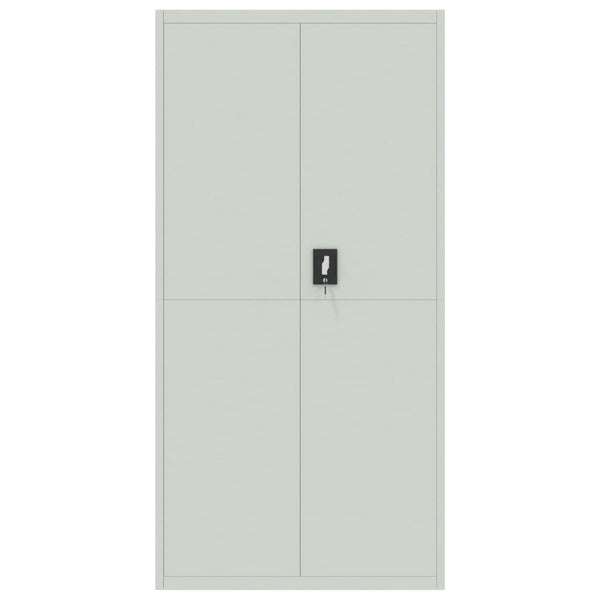 vidaXL Filing Cabinet Light Gray 90x40x220 cm Steel