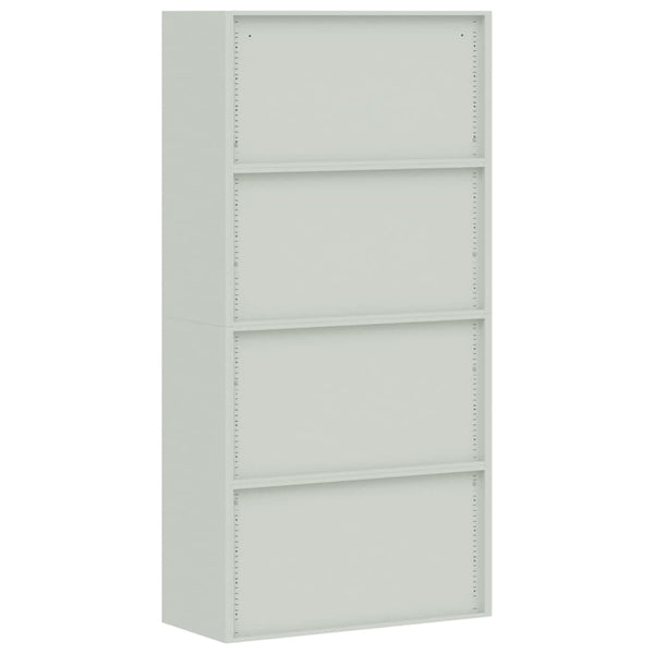 vidaXL Filing Cabinet Light Gray 90x40x220 cm Steel