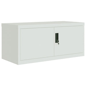 vidaXL Filing Cabinet Light Grey 90x40x240 cm Steel