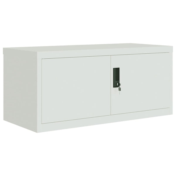 vidaXL Filing Cabinet Light Grey 90x40x240 cm Steel