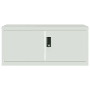 vidaXL Filing Cabinet Light Grey 90x40x240 cm Steel