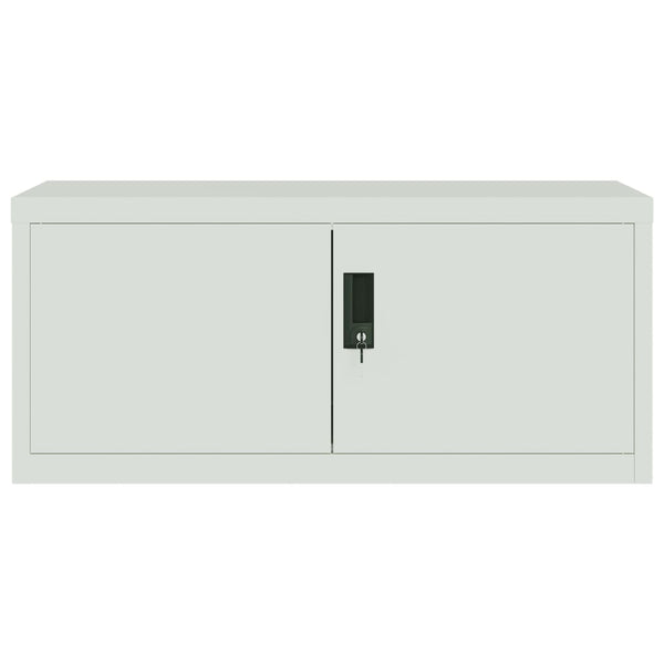 vidaXL Filing Cabinet Light Grey 90x40x240 cm Steel