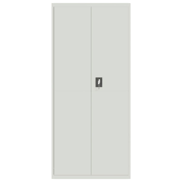 vidaXL Filing Cabinet Light Grey 90x40x240 cm Steel