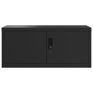 vidaXL Filing Cabinet Black 90x40x110 cm Steel