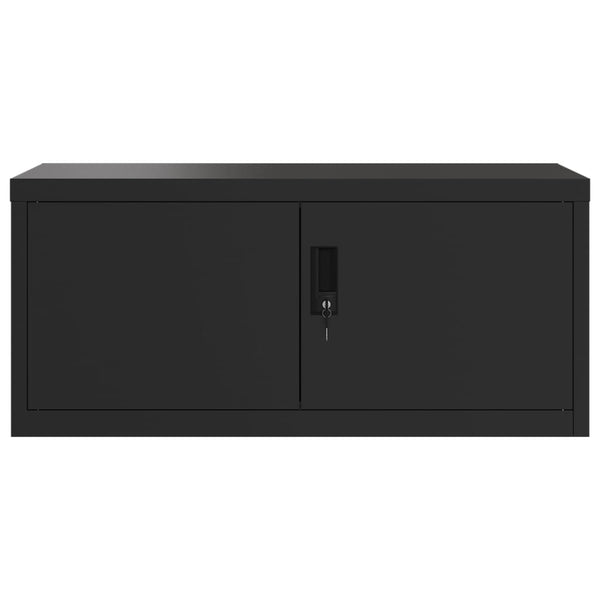 vidaXL Filing Cabinet Black 90x40x110 cm Steel