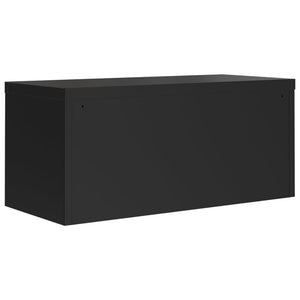 vidaXL Filing Cabinet Black 90x40x110 cm Steel