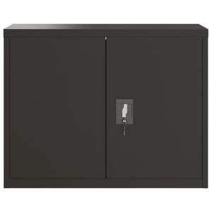 vidaXL Filing Cabinet Black 90x40x110 cm Steel