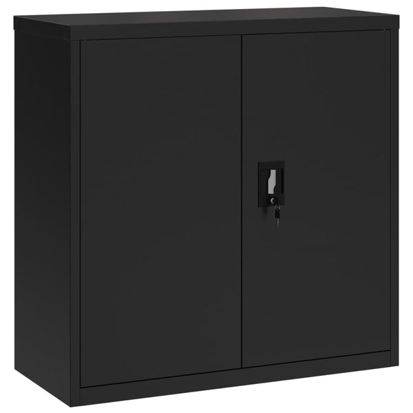 vidaXL Filing Cabinet Black 90x40x130 cm Steel