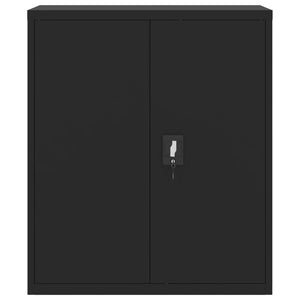 vidaXL Filing Cabinet Black 90x40x145 cm Steel