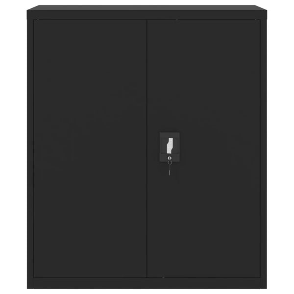 vidaXL Filing Cabinet Black 90x40x145 cm Steel