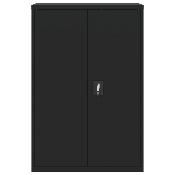 vidaXL Filing Cabinet Black 90x40x180 cm Steel