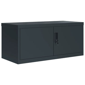 vidaXL Filing Cabinet Anthracite 90x40x110 cm Steel