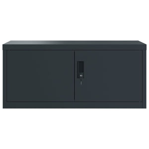 vidaXL Filing Cabinet Anthracite 90x40x110 cm Steel