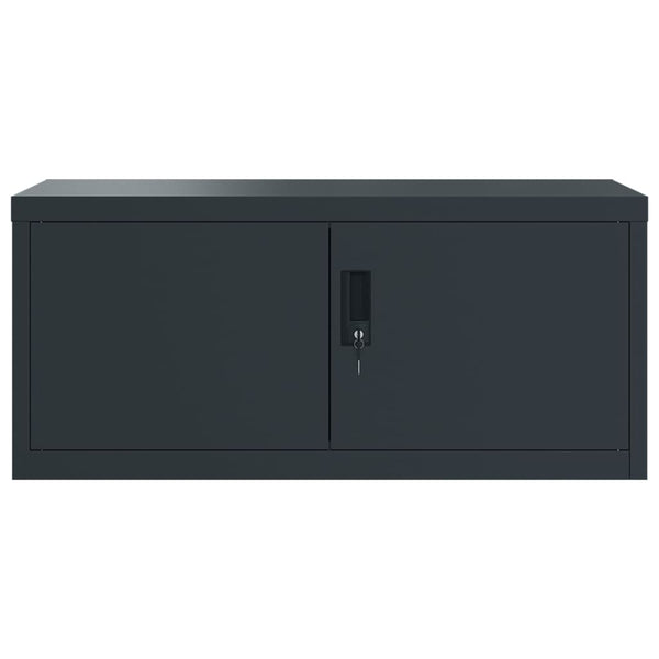 vidaXL Filing Cabinet Anthracite 90x40x110 cm Steel