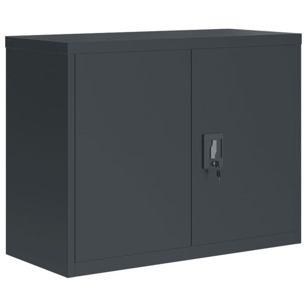 vidaXL Filing Cabinet Anthracite 90x40x110 cm Steel