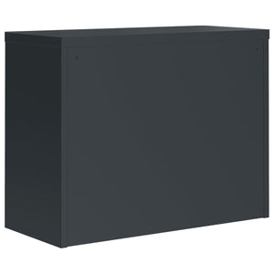 vidaXL Filing Cabinet Anthracite 90x40x110 cm Steel