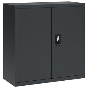 vidaXL Filing Cabinet Anthracite 90x40x130 cm Steel