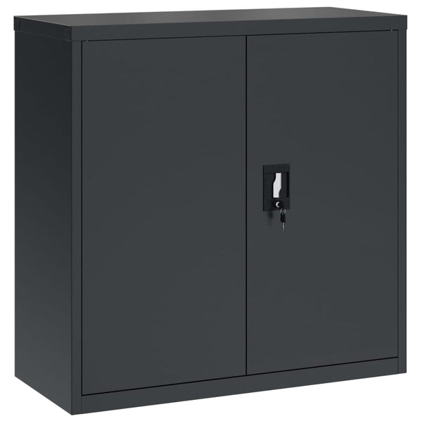 vidaXL Filing Cabinet Anthracite 90x40x130 cm Steel