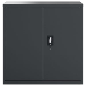 vidaXL Filing Cabinet Anthracite 90x40x130 cm Steel