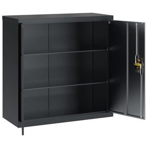 vidaXL Filing Cabinet Anthracite 90x40x130 cm Steel