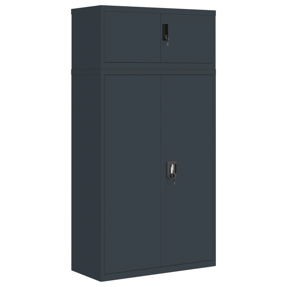 vidaXL Filing Cabinet Anthracite 90x40x180 cm Steel