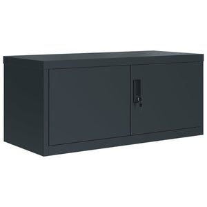 vidaXL Filing Cabinet Anthracite 90x40x220 cm Steel