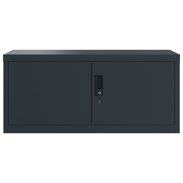 vidaXL Filing Cabinet Anthracite 90x40x220 cm Steel
