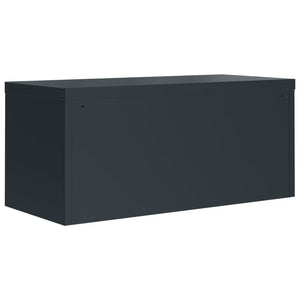 vidaXL Filing Cabinet Anthracite 90x40x220 cm Steel