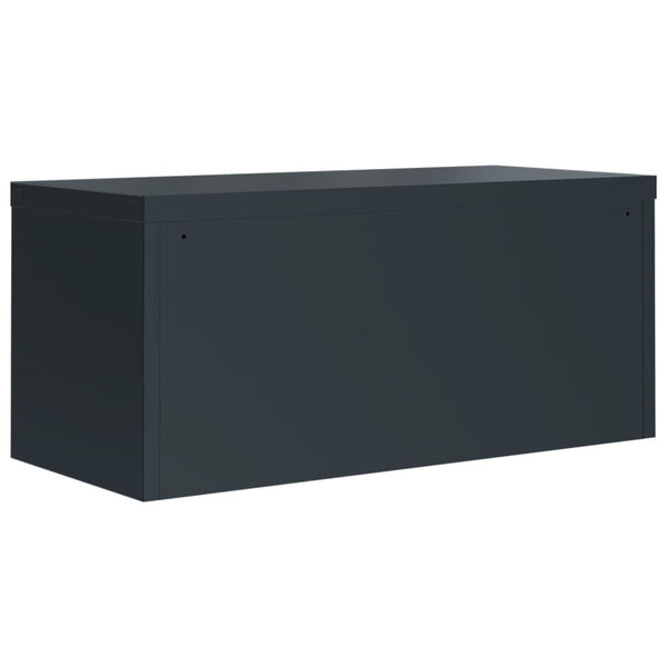vidaXL Filing Cabinet Anthracite 90x40x220 cm Steel