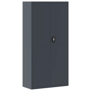 vidaXL Filing Cabinet Anthracite 90x40x220 cm Steel