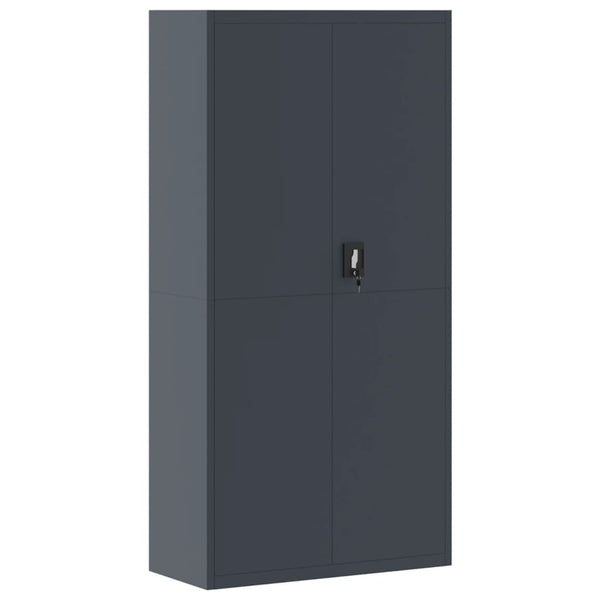 vidaXL Filing Cabinet Anthracite 90x40x220 cm Steel
