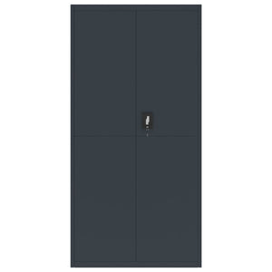 vidaXL Filing Cabinet Anthracite 90x40x220 cm Steel