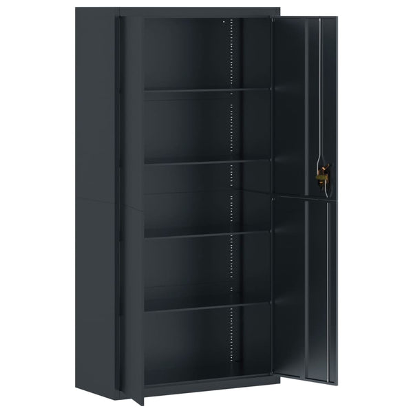 vidaXL Filing Cabinet Anthracite 90x40x220 cm Steel