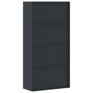 vidaXL Filing Cabinet Anthracite 90x40x220 cm Steel