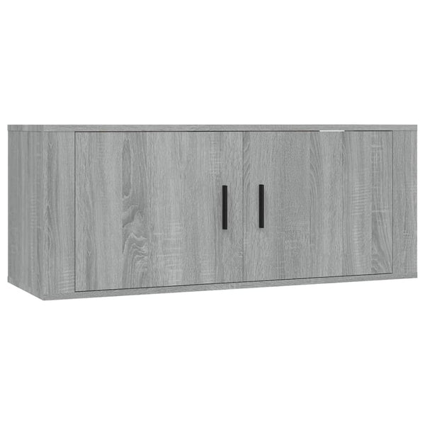 vidaXL 6-Piece TV Cabinet Set Sonoma Grey Engineered Wood